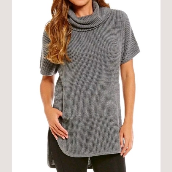 UGG Sweaters - UGG Gray Selby Short Sleeve Cowl Neck Sweater